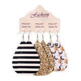 Halloween PU Teardrop Earrings Set - Trendsi - Flyclothing LLC