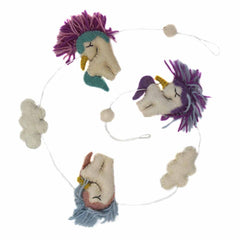 Felt Unicorn Garland - Global Groove - Global Groove