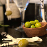 Long Batik Bone Appetizer Forks, Set of 2 - Jedando - Flyclothing LLC