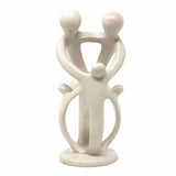 Natural Soapstone Family Sculpture - 2 Parents, 3 Children - Smolart - Smolart