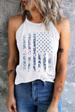 Floral Graphic Grecian Neck Tank - Trendsi - Flyclothing LLC