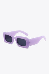 Polycarbonate Frame Rectangle Sunglasses - Trendsi - Flyclothing LLC