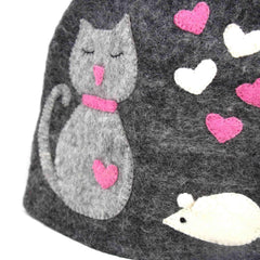 Hand Crafted Felt: Cat Tea Cozy - Flyclothing LLC