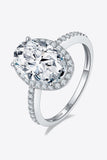 4.5 Carat Moissanite Halo Ring - Trendsi