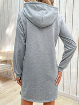 Striped Drawstring Long Sleeve Hoodie - Trendsi - Flyclothing LLC