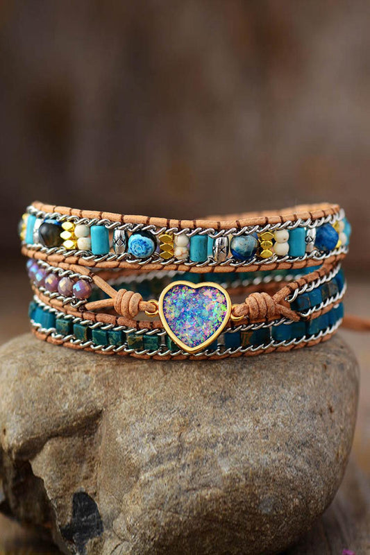 Heart Layered Bracelet - Trendsi