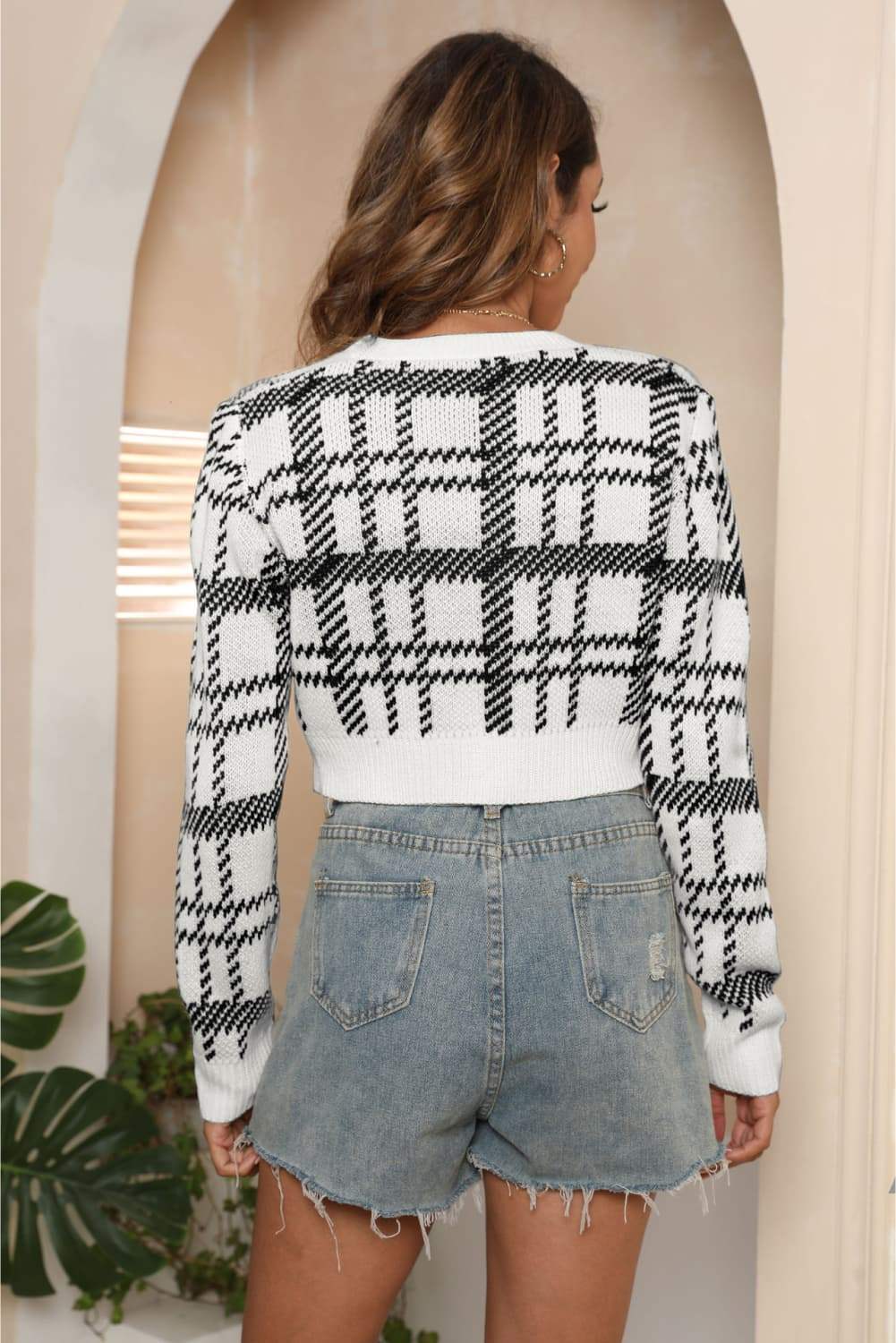 V-Neck Cropped Button-Up Cardigan - Trendsi - Flyclothing LLC