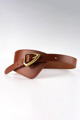Irregular PU Leather Belt - Trendsi