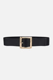 Rectangle Buckle Elastic Wide Belt - Trendsi - Flyclothing LLC