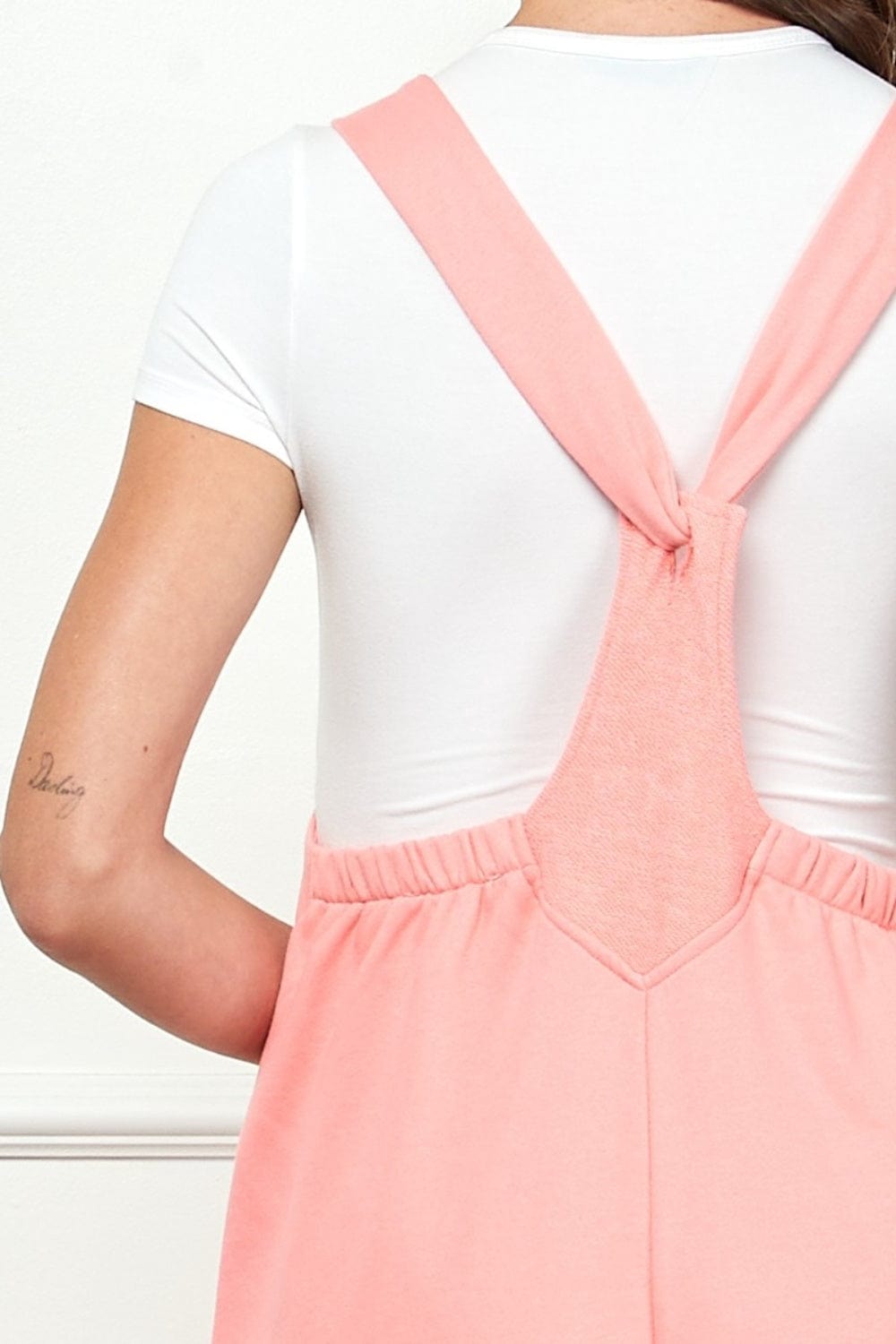 Veveret Wide Strap French Terry Overalls - Flyclothing LLC