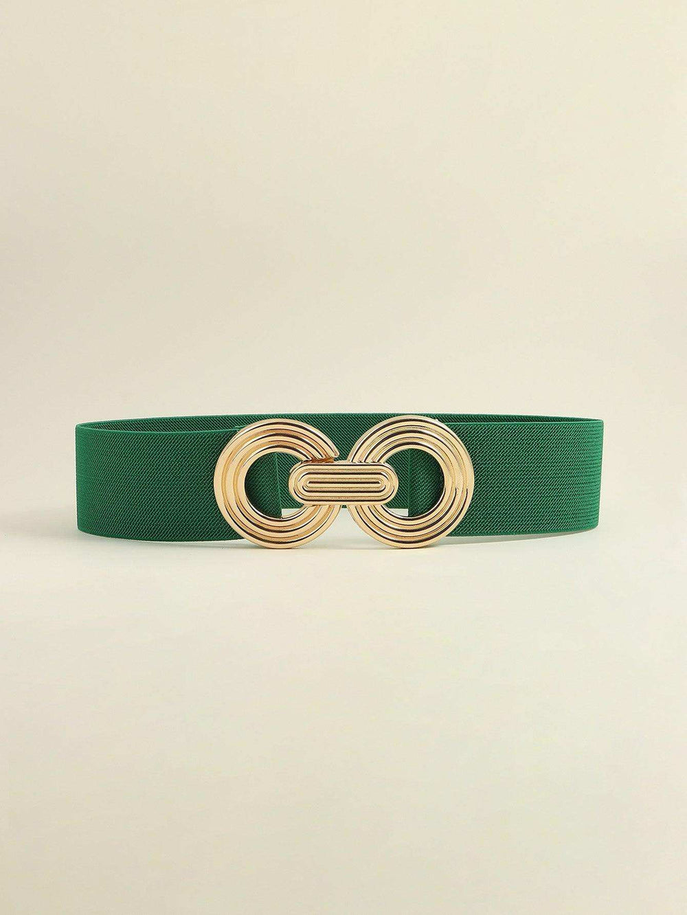 Geometric Buckle Elastic Wide Belt - Trendsi - Flyclothing LLC