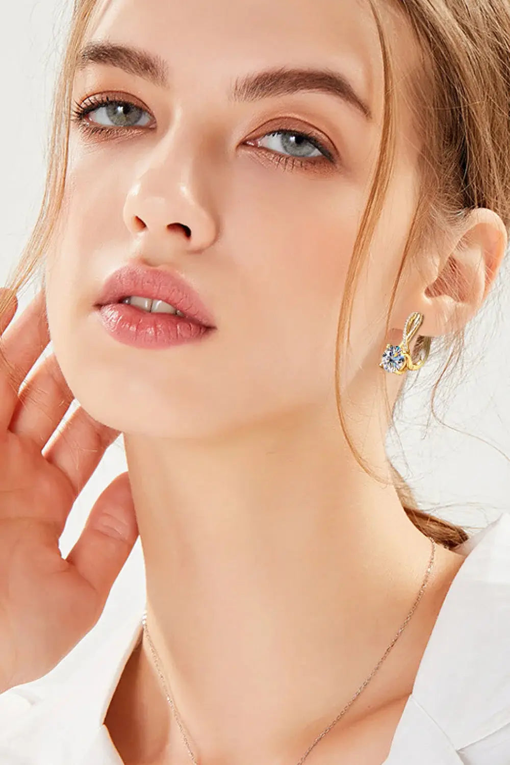 4 Carat Moissanite 925 Sterling Silver Earrings - Trendsi - Flyclothing LLC