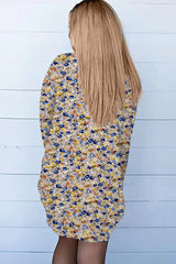 Printed Long Sleeve Cardigan - Trendsi - Flyclothing LLC