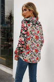 Floral Print Collared Neck Long Sleeve Shirt - Trendsi - Flyclothing LLC