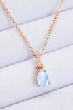 Moonstone Teardrop Pendant Necklace - Trendsi