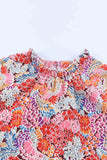 Floral Mock Neck Tank Top - Trendsi - Flyclothing LLC