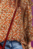 Floral Ruffled Long Sleeve Blouse - Trendsi - Flyclothing LLC