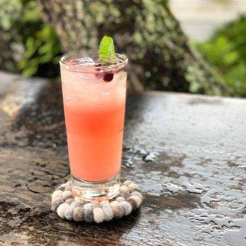 Hand Crafted Felt Ball Coasters from Nepal: 4-pack, Multicolor Greys - Global Groove (T) - Global Groove - Flyclothing LLC