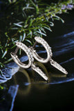 Moissanite 925 Sterling Silver Huggie Drop Earrings - Trendsi - Flyclothing LLC