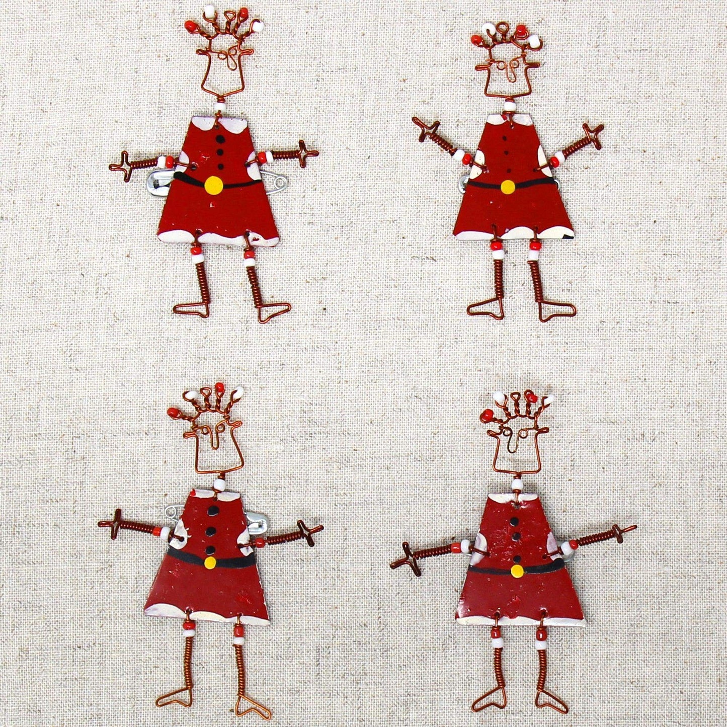 Dancing Girl Santa Pin - Creative Alternatives - Creative Alternatives - Flyclothing LLC