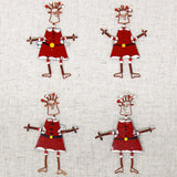 Dancing Girl Santa Pin - Creative Alternatives - Creative Alternatives - Flyclothing LLC