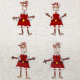Dancing Girl Santa Pin - Creative Alternatives - Creative Alternatives