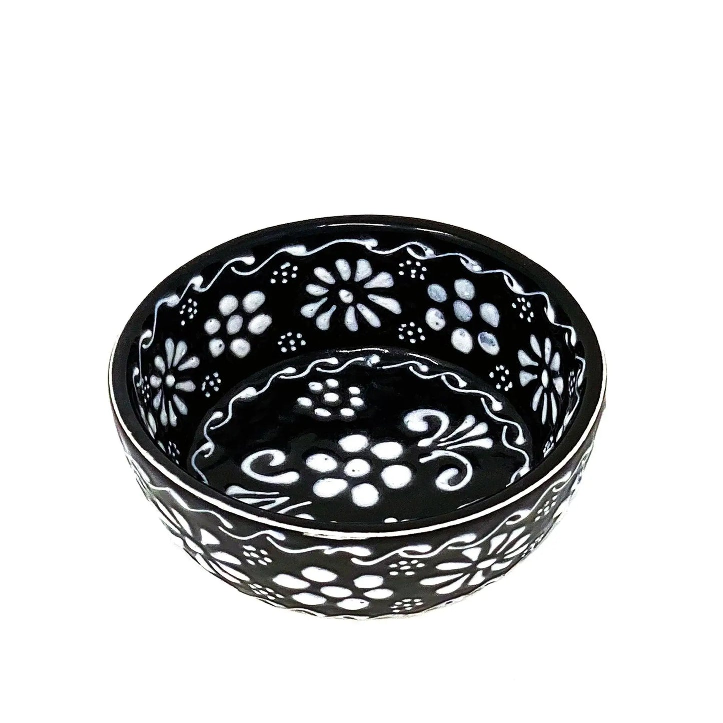 Set of 2 Encantada Handmade Pottery Appetizer & Dip Bowl, Ink - Encantada - Flyclothing LLC