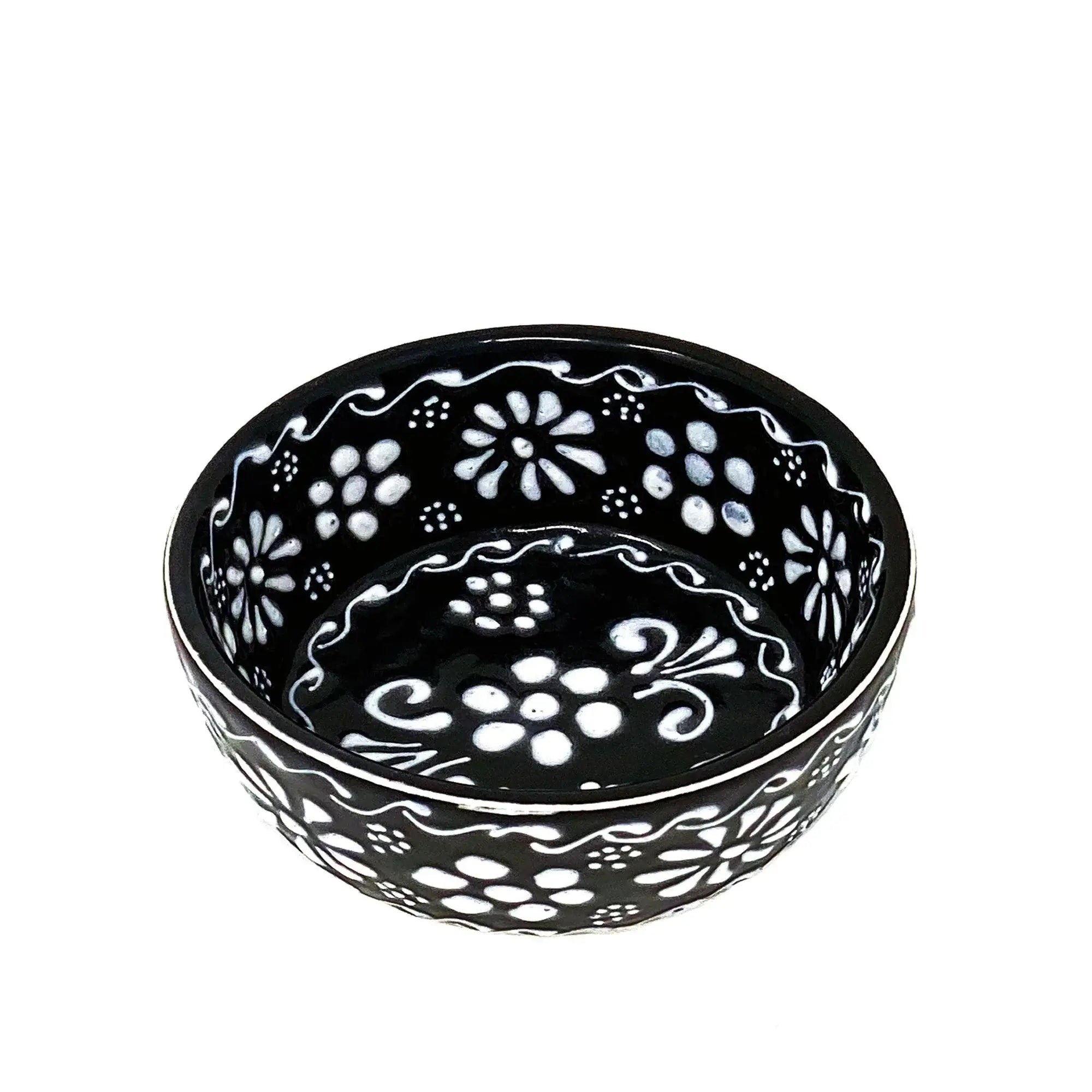 Set of 2 Encantada Handmade Pottery Appetizer & Dip Bowl, Ink - Encantada - Flyclothing LLC