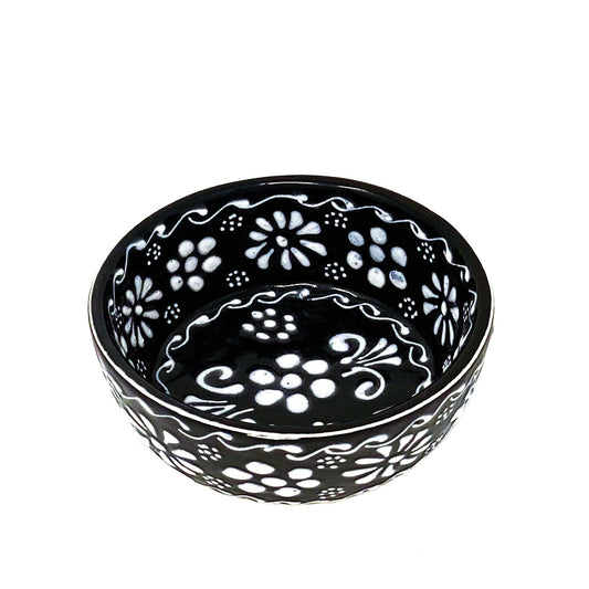 Set of 2 Encantada Handmade Pottery Appetizer & Dip Bowl, Ink - Flyclothing LLC