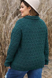 Plus Size Quarter Snap Quilted Sweatshirt - Trendsi - Flyclothing LLC