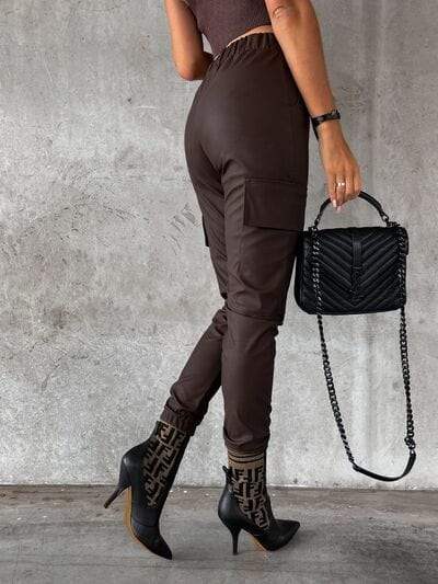Drawstring Pants with Pockets - Trendsi - Flyclothing LLC