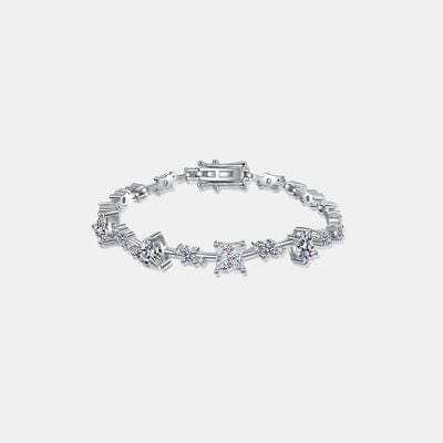 6.2 Carat Moissanite 925 Sterling Silver Bracelet - Trendsi - Flyclothing LLC