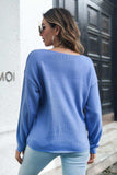 Cable-Knit V-Neck Sweater - Trendsi - Flyclothing LLC