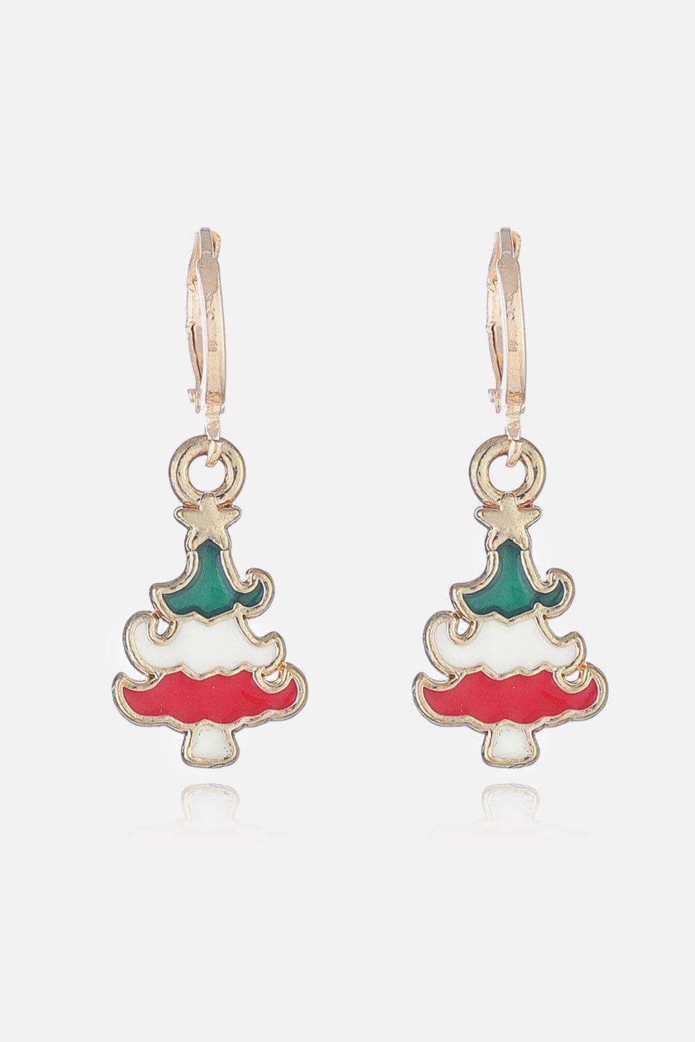 Christmas Theme Alloy Earrings - Trendsi - Flyclothing LLC
