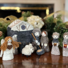 Felted Nativity 12-Piece Set - Global Groove Direct