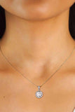 2 Carat Moissanite 925 Sterling Silver Necklace - Trendsi