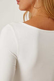 Ruched Long Sleeve T-Shirt - Trendsi - Flyclothing LLC