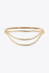 Metal Triple-Layered Chain Belt - Trendsi - Flyclothing LLC