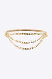 Metal Triple-Layered Chain Belt - Trendsi - Flyclothing LLC