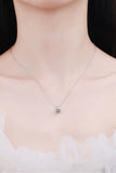 Minimalist 925 Sterling Silver Moissanite Pendant Necklace - Trendsi
