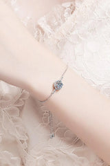 1 Carat Moissanite Chain Bracelet - Trendsi - Flyclothing LLC
