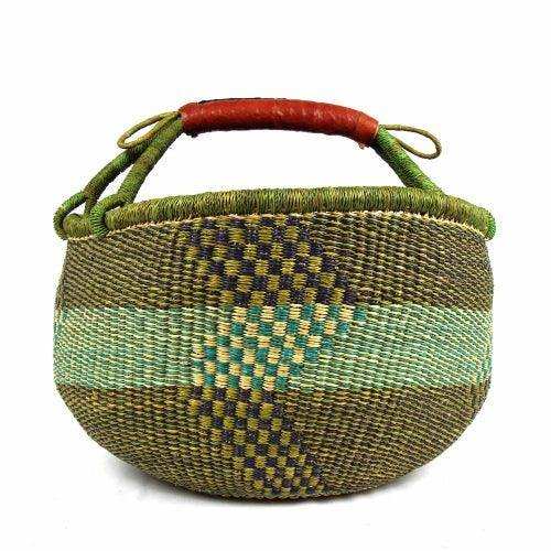 Bolga Market Basket, Large - Mixed Colors - Gitzell - Flyclothing LLC