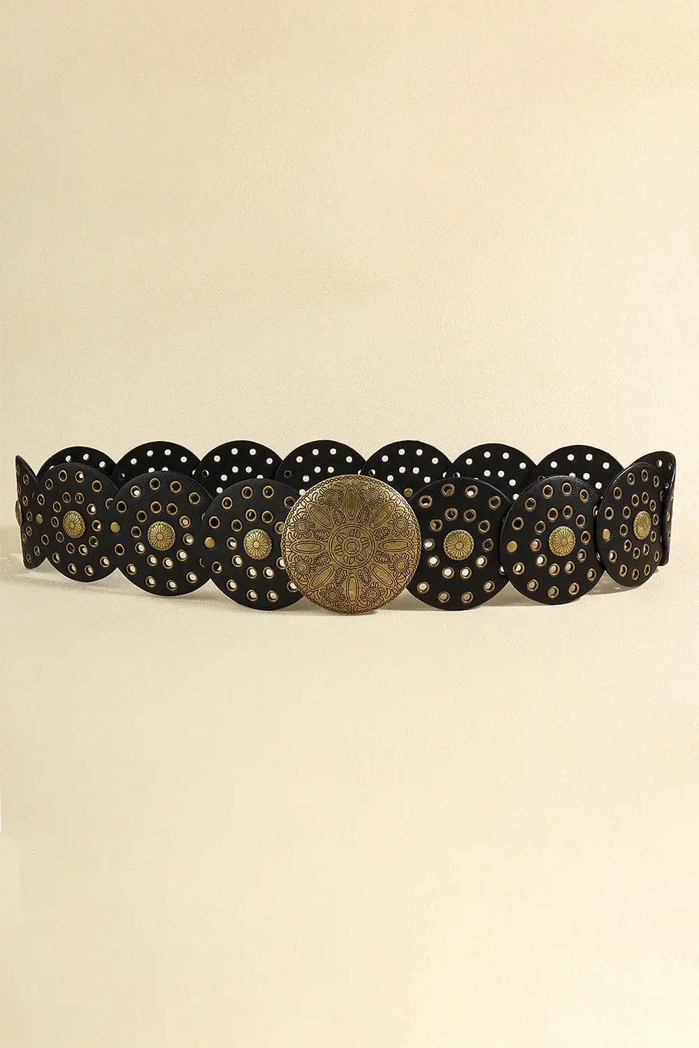 Zinc Alloy PU Disc Belt - Trendsi - Flyclothing LLC