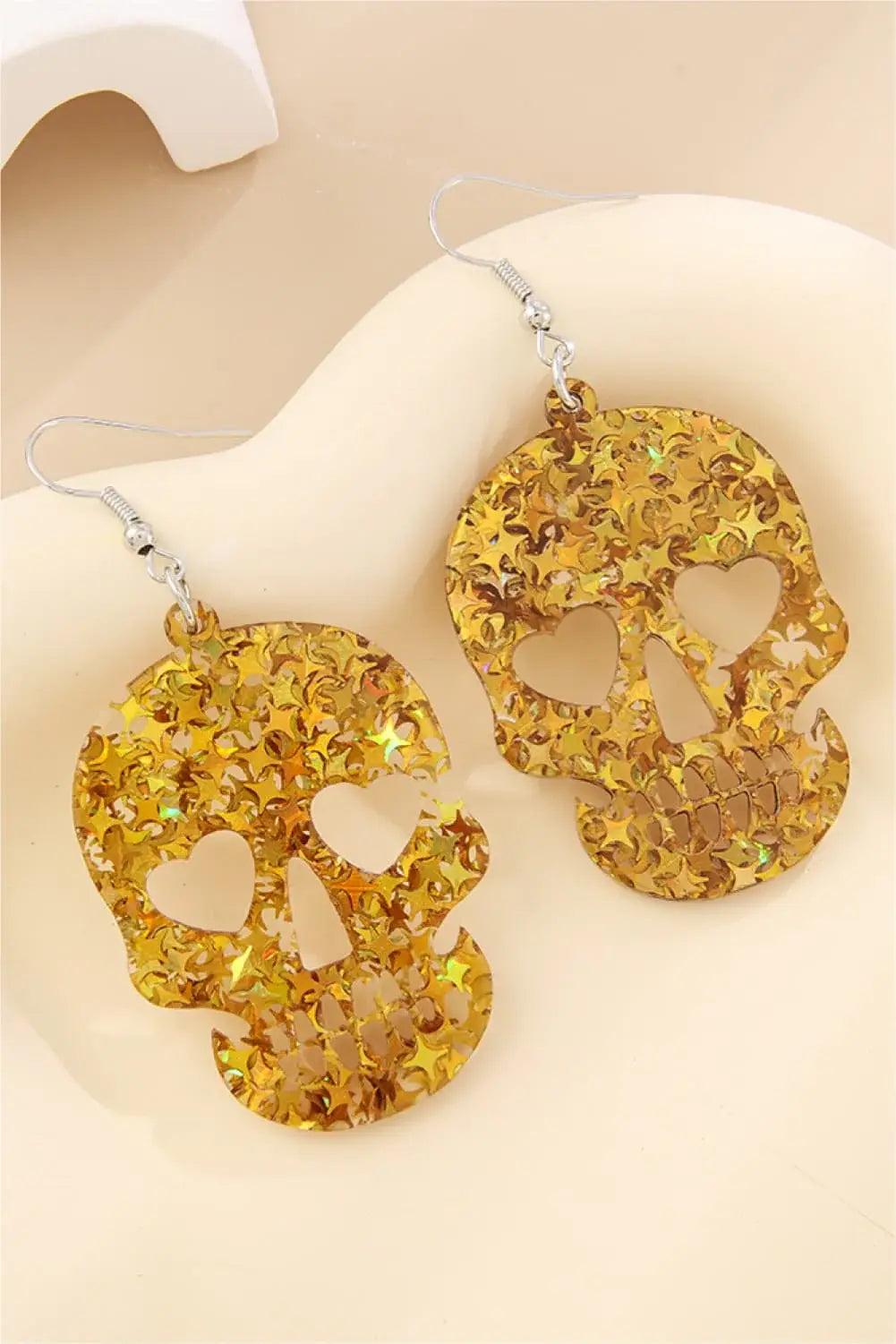 Acrylic Skull Drop Earrings - Trendsi - Flyclothing LLC