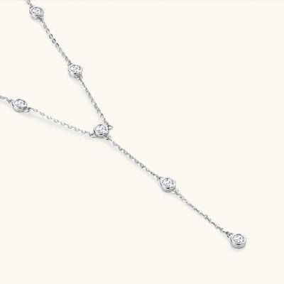 1.1 Carat Moissanite 925 Sterling Silver Necklace - Trendsi