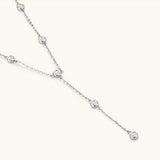 1.1 Carat Moissanite 925 Sterling Silver Necklace - Trendsi - Flyclothing LLC