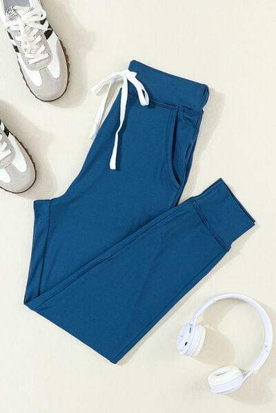 Drawstring Joggers with Pockets - Trendsi - Flyclothing LLC