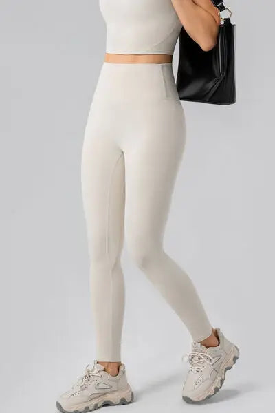 High Waist Active Leggings - Trendsi - Flyclothing LLC