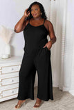 Basic Bae Full Size Spaghetti Strap V-Neck Jumpsuit - Trendsi - Flyclothing LLC