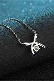 Moissanite 925 Sterling Silver Necklace - Trendsi